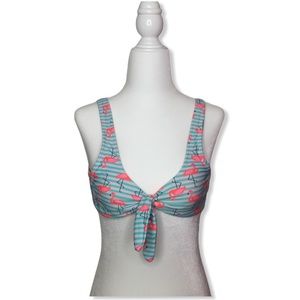 NWOT Flamingo Bikini Swim Top No Boundaries